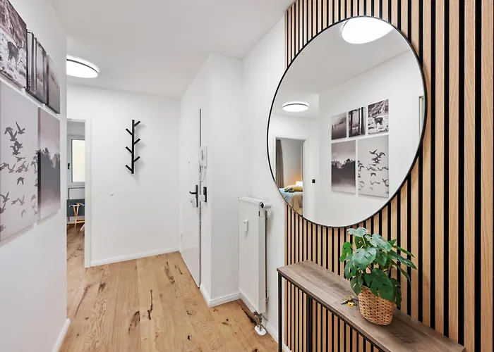 شقة Edler Wohnraum Elegantes Mit Balkon, Boxspringbett, Kaffeevollautomat, Lift & Parkplatz